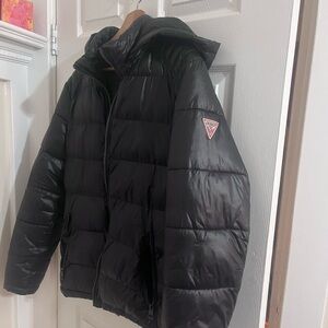 Guess Men's Black Puffer Jacket